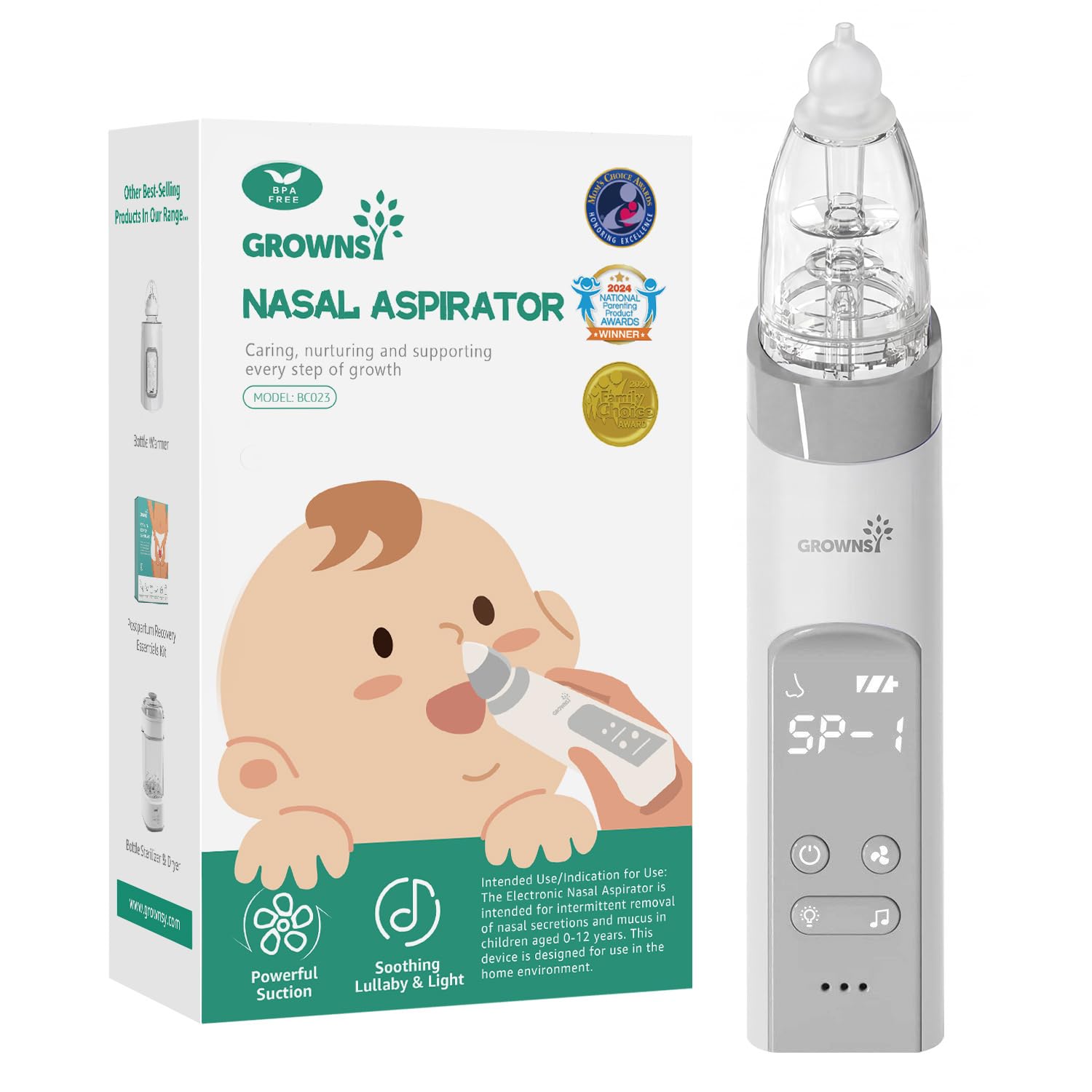 Electric nasal aspirator