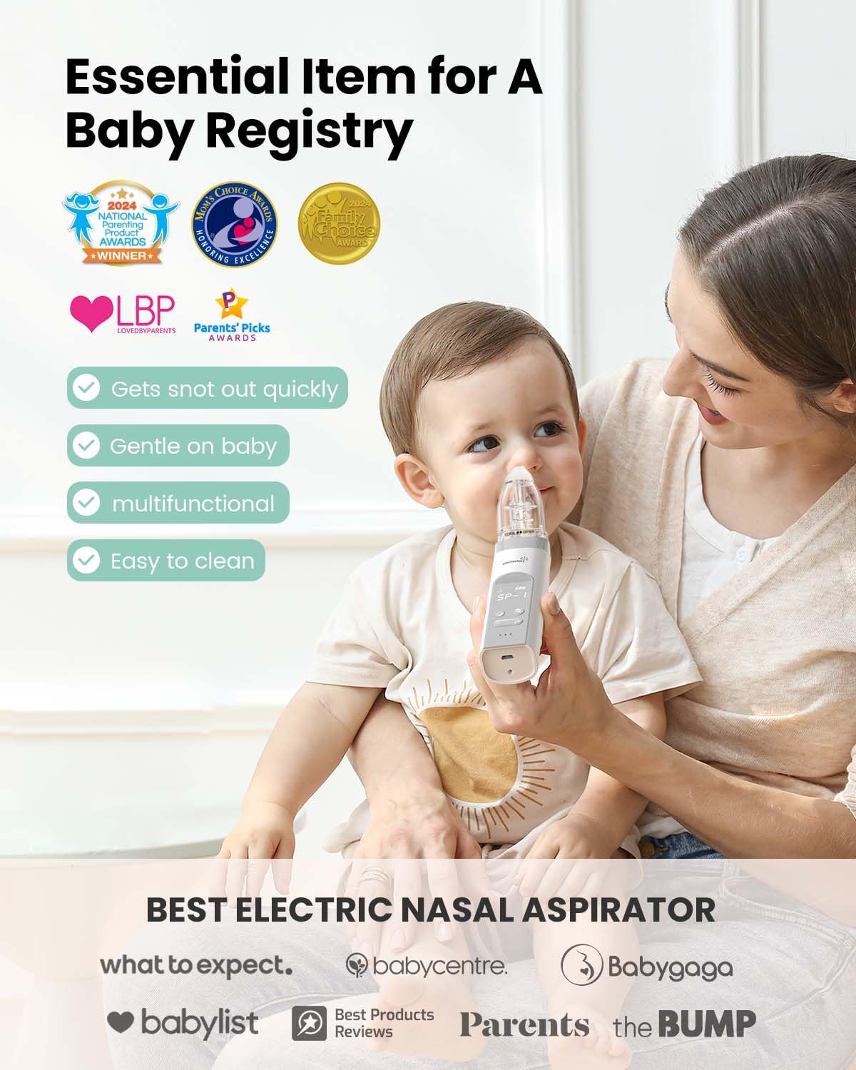 Electric nasal aspirator