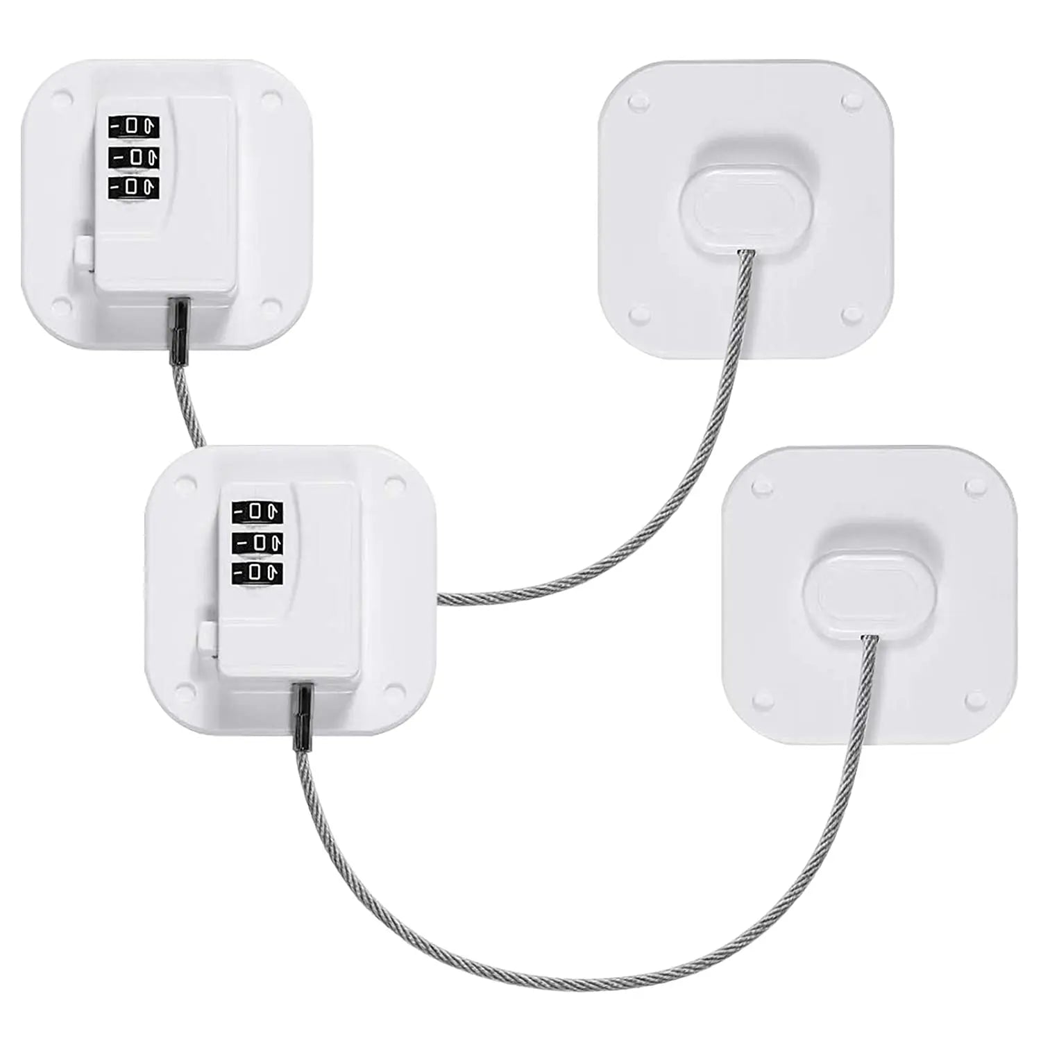 Cabinet & drawer safety lock set