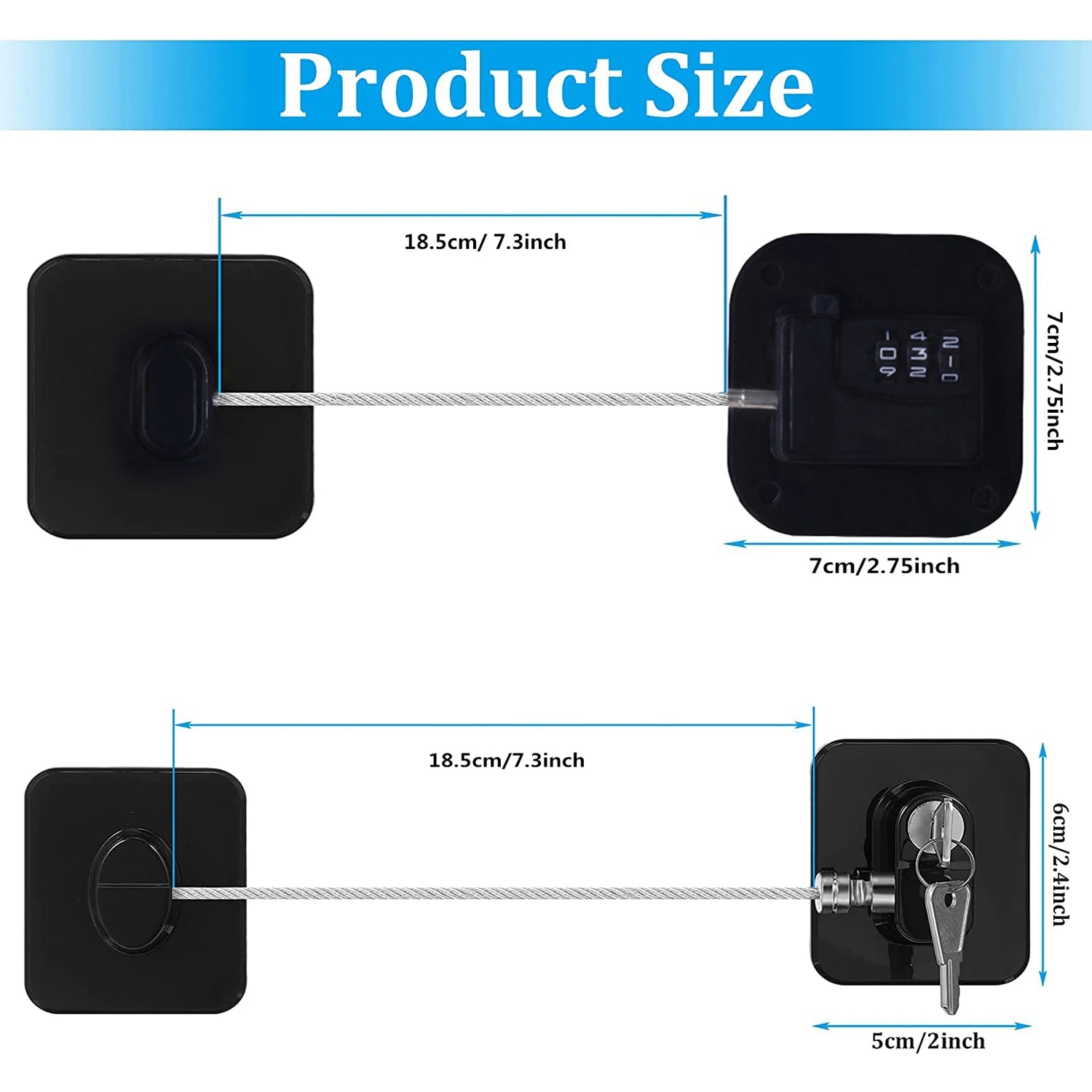 Cabinet & drawer safety lock set
