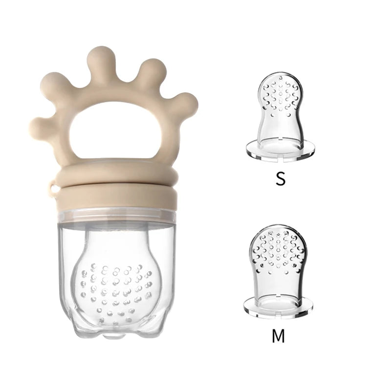 Silicone teether / fresh-food feeder
