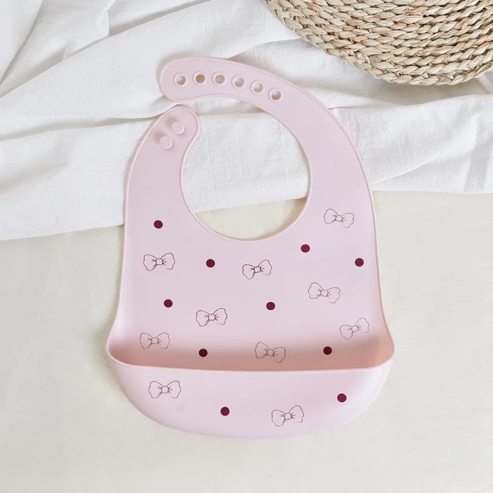 Silicone bib with food catche