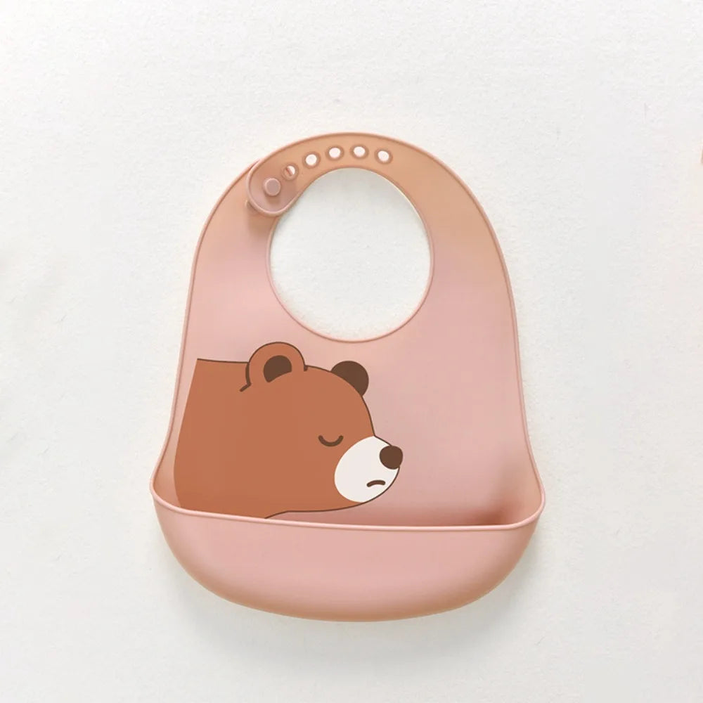 Silicone bib with food catche