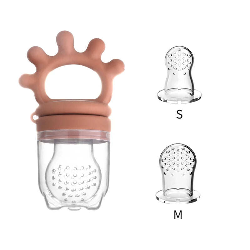 Silicone teether / fresh-food feeder