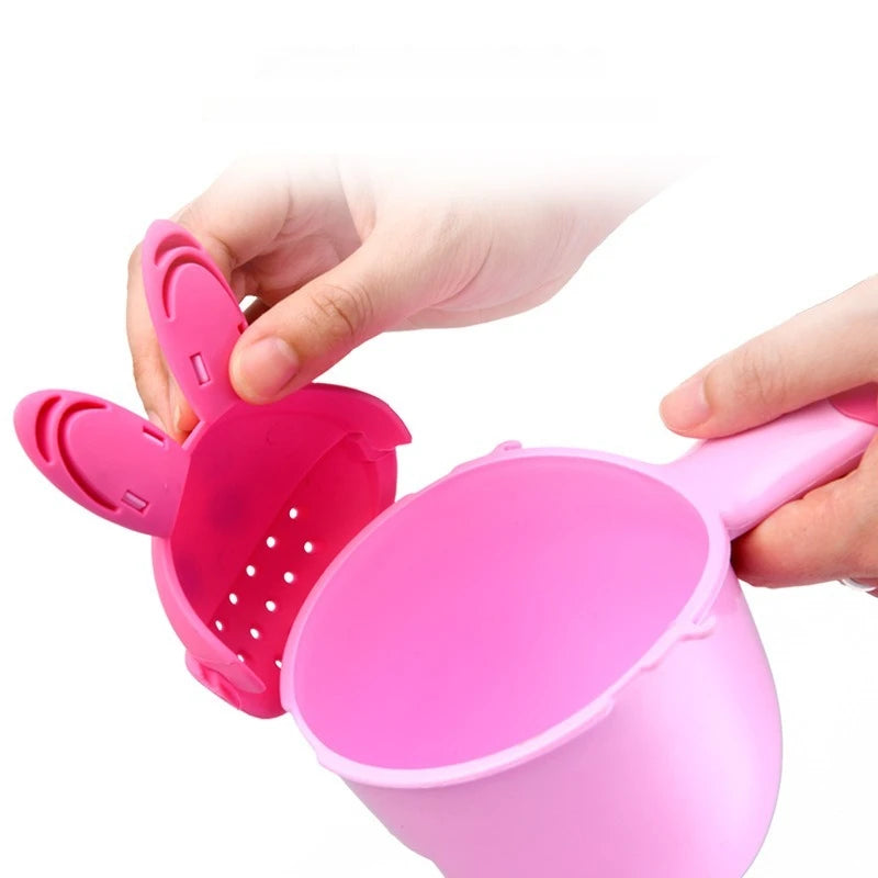 Tear-free hair-rinse cup