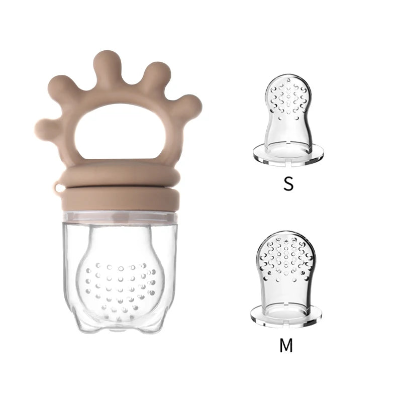 Silicone teether / fresh-food feeder