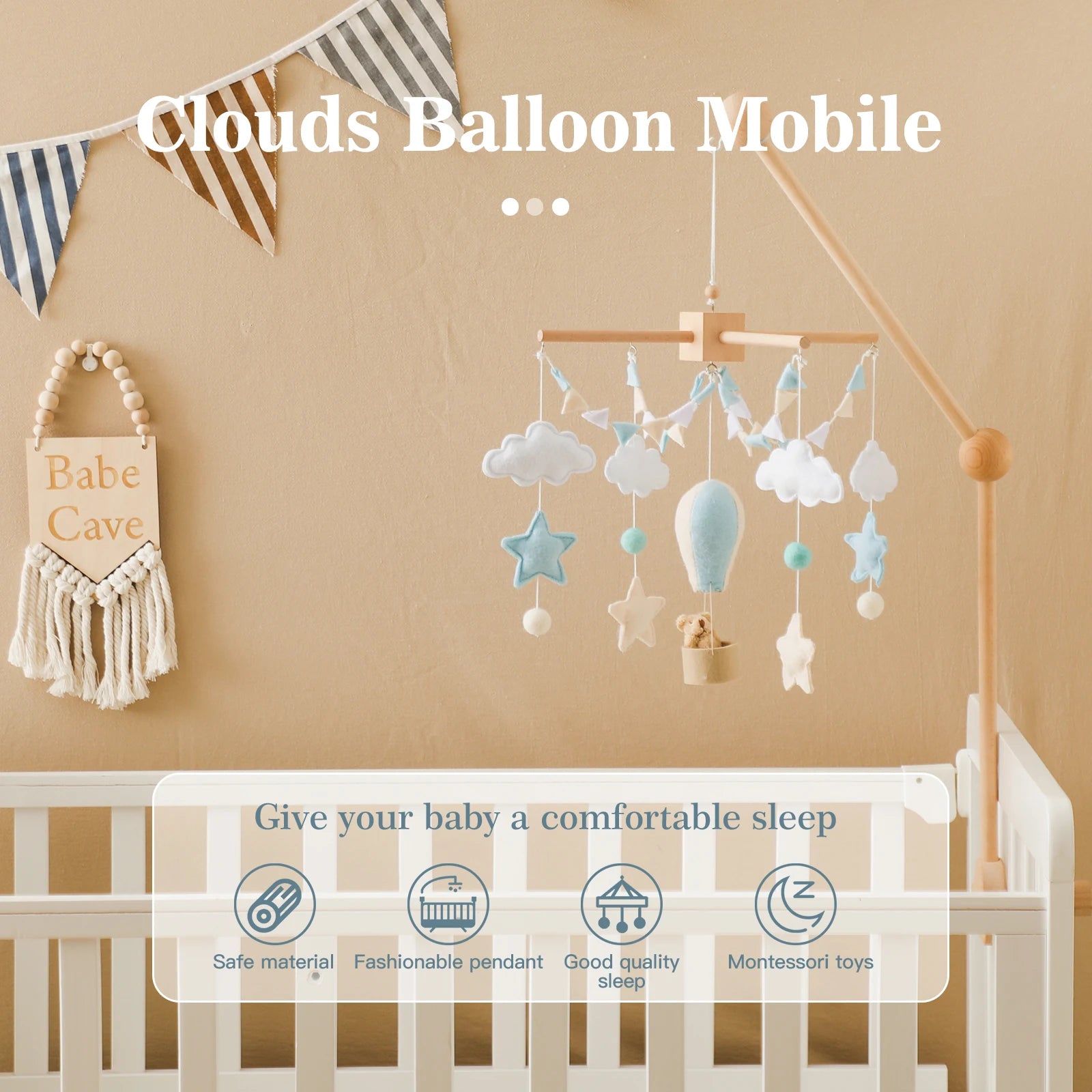 Crib soothing mobile