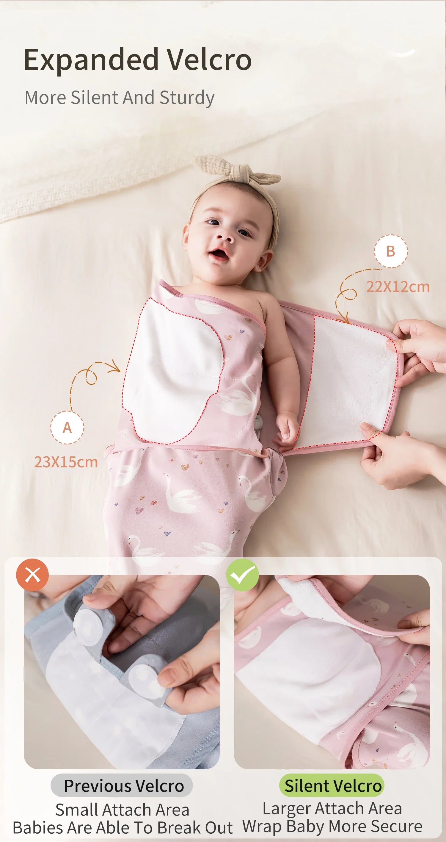 Baby swaddle / transition sleep sack