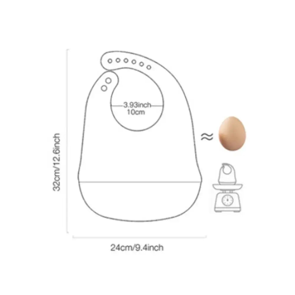 Silicone bib with food catche