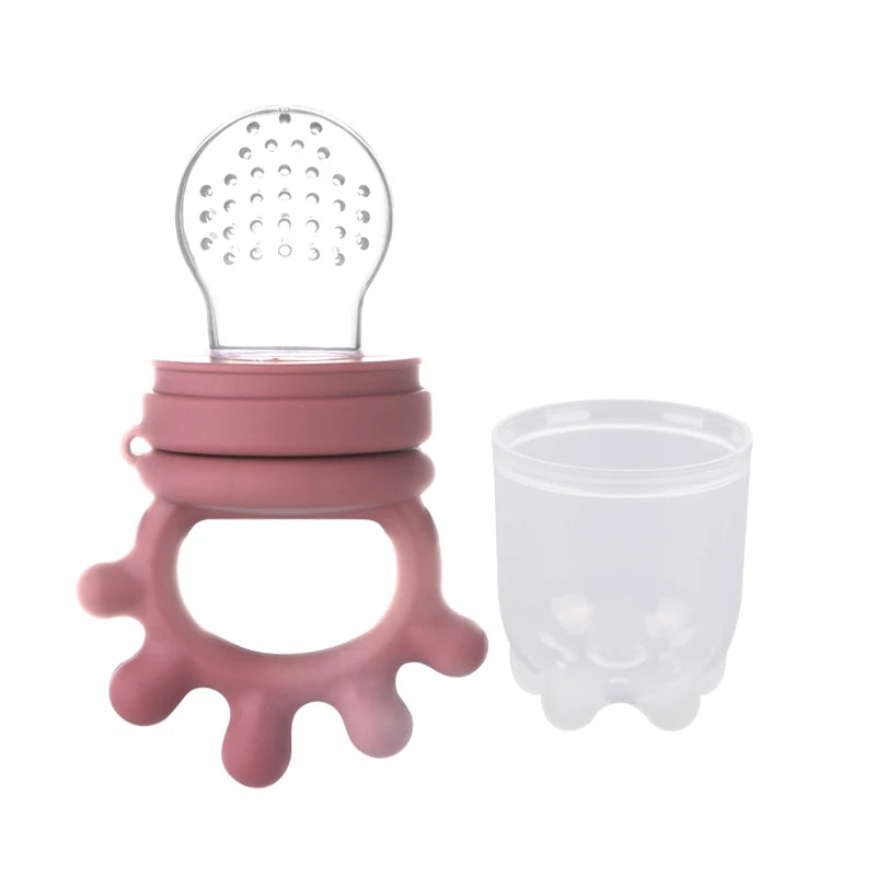 Silicone teether / fresh-food feeder