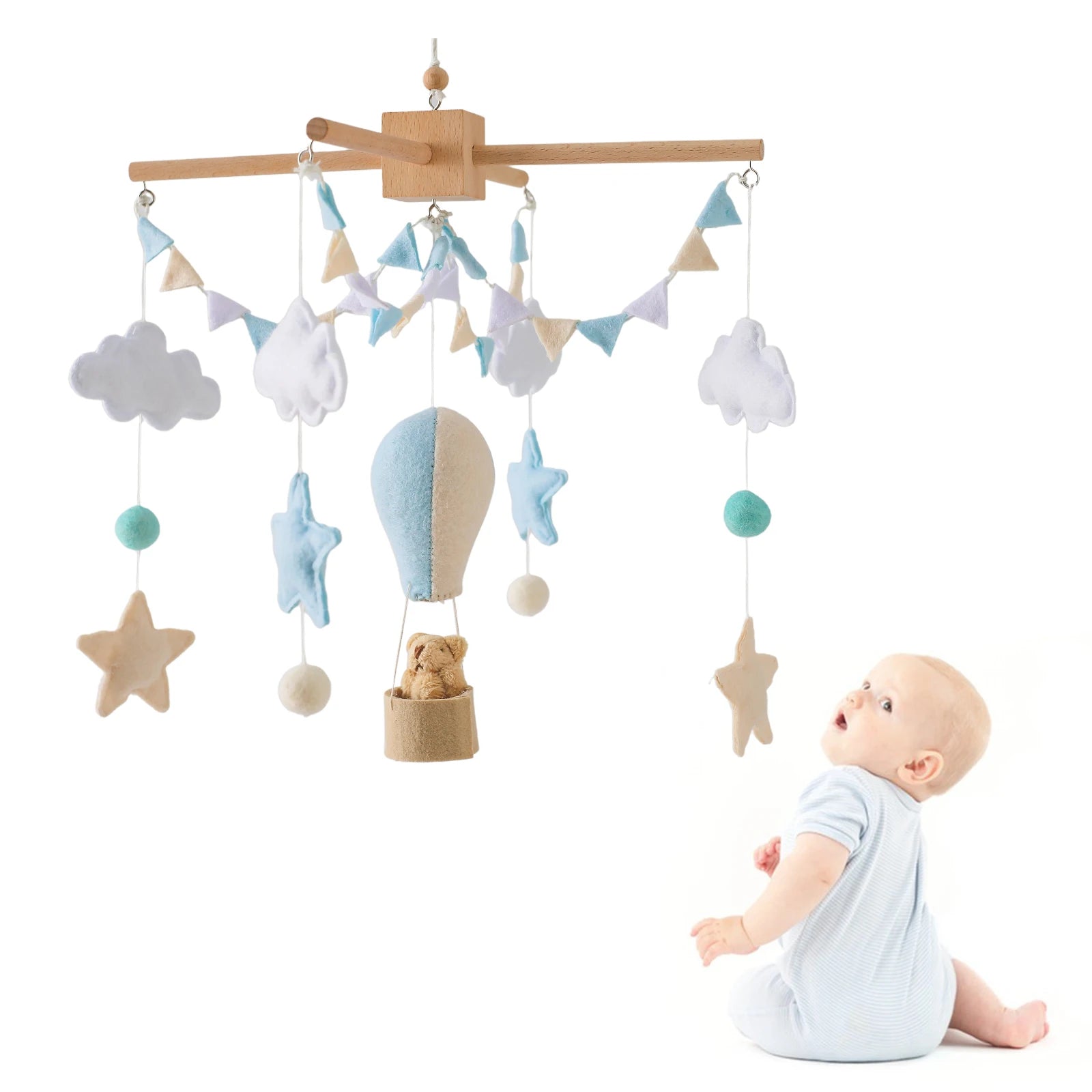 Crib soothing mobile