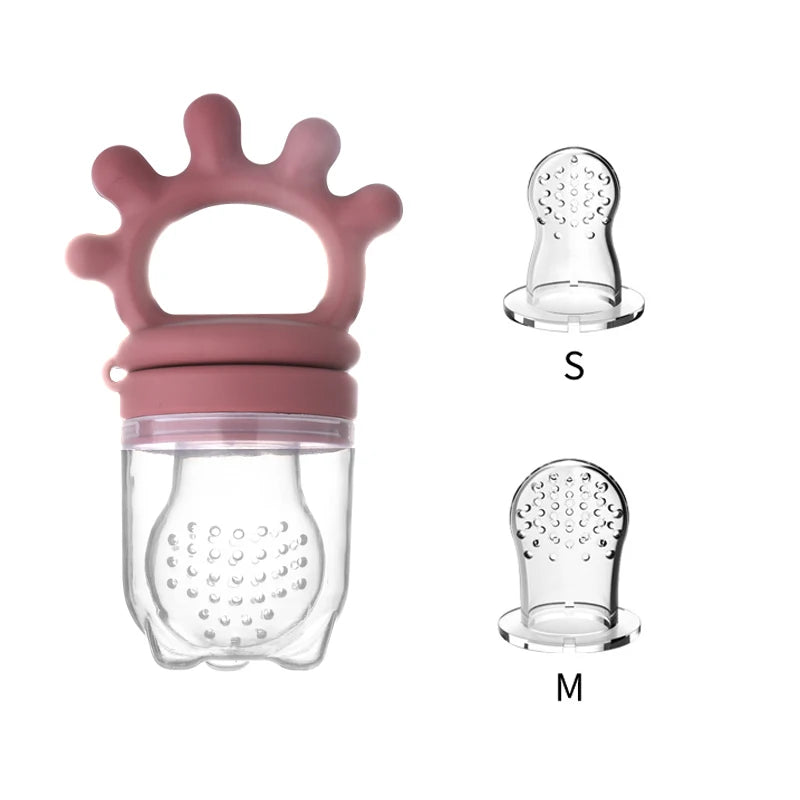 Silicone teether / fresh-food feeder