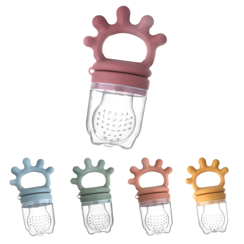 Silicone teether / fresh-food feeder