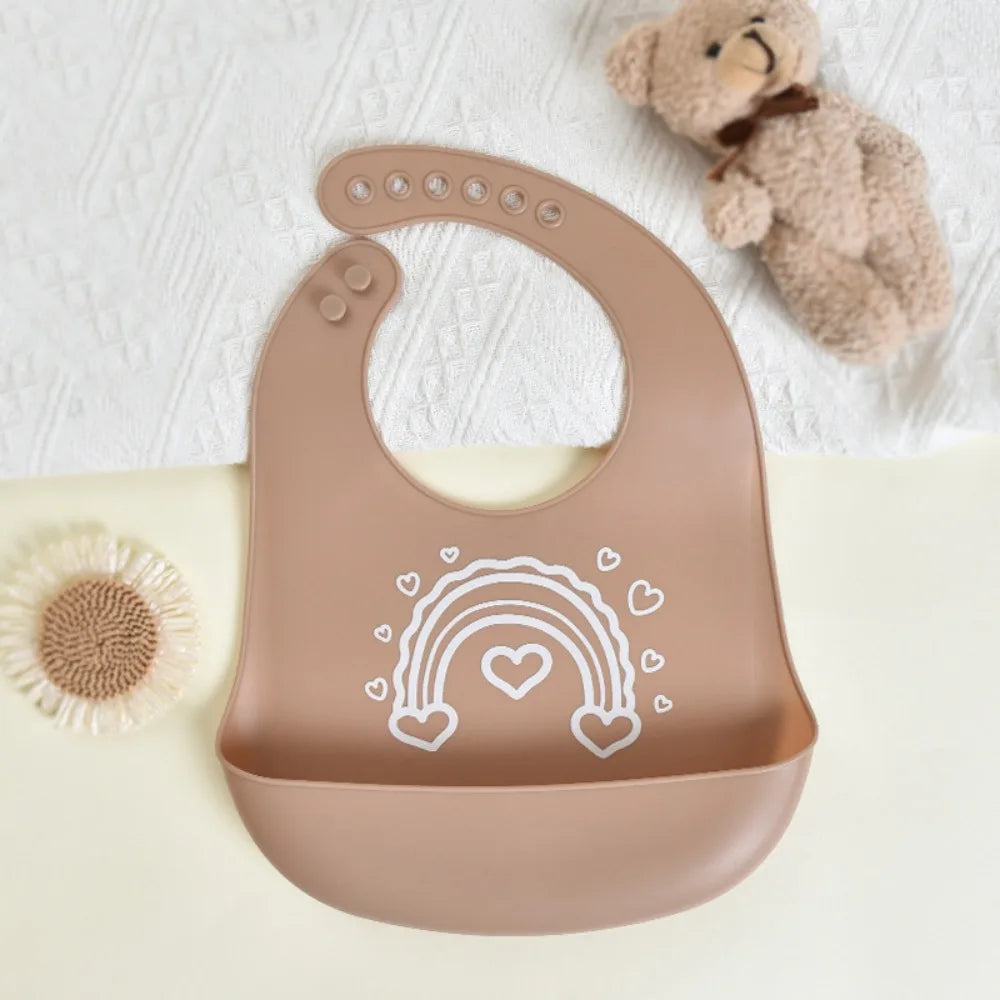 Silicone bib with food catche