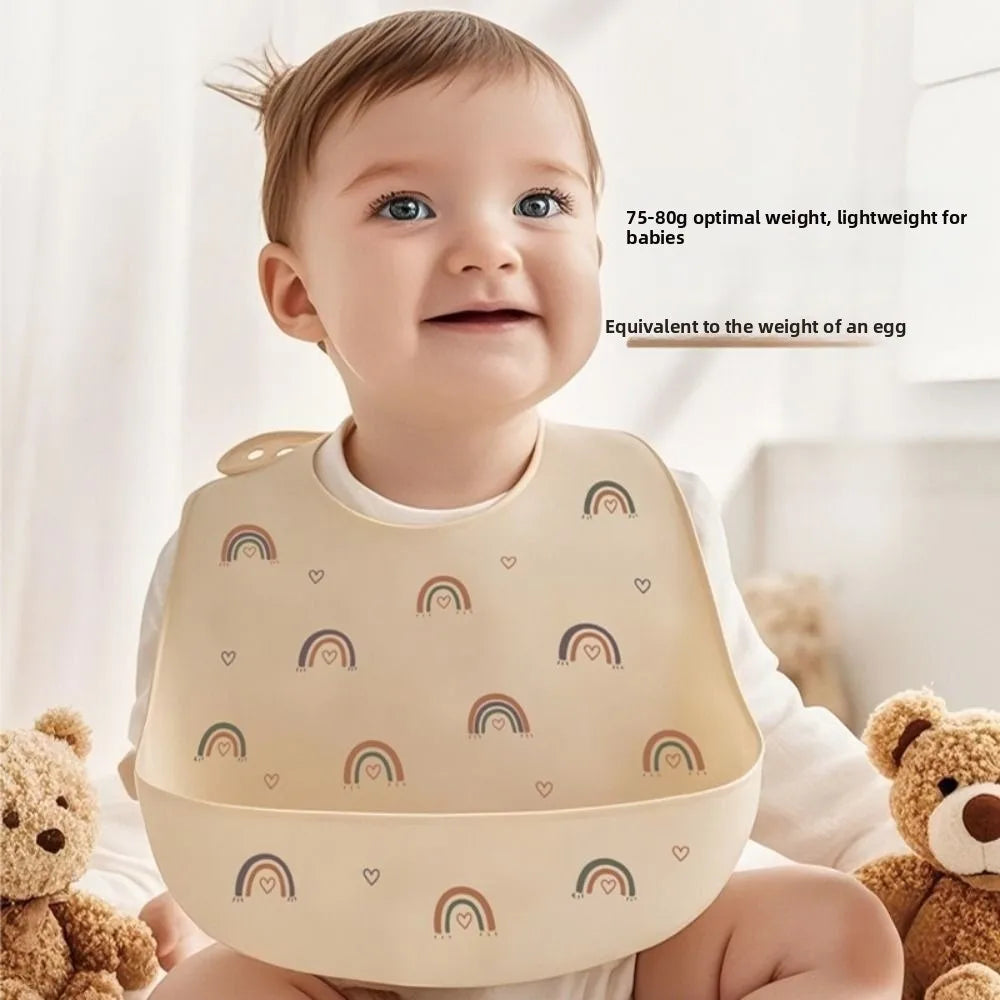 Silicone bib with food catche