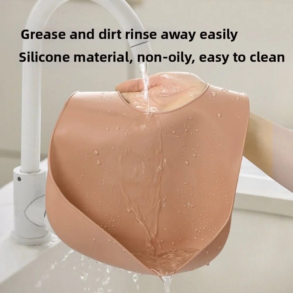 Silicone bib with food catche